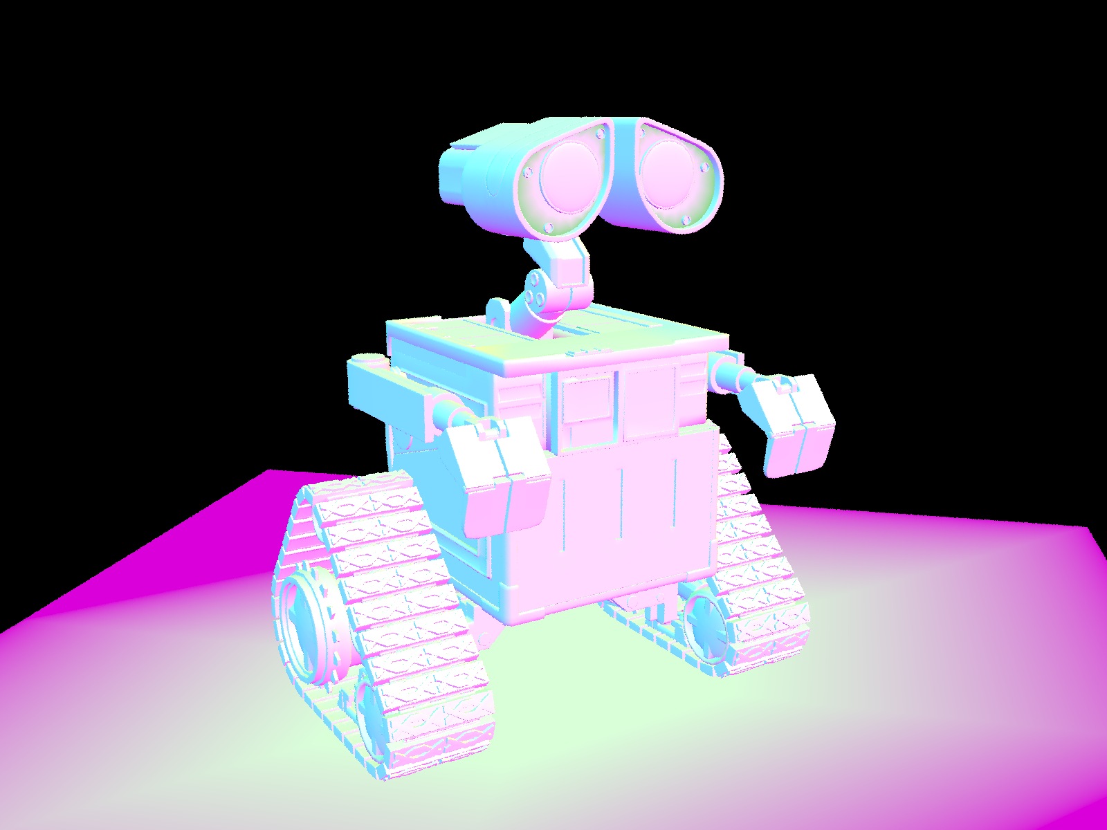 Ray traced robot model