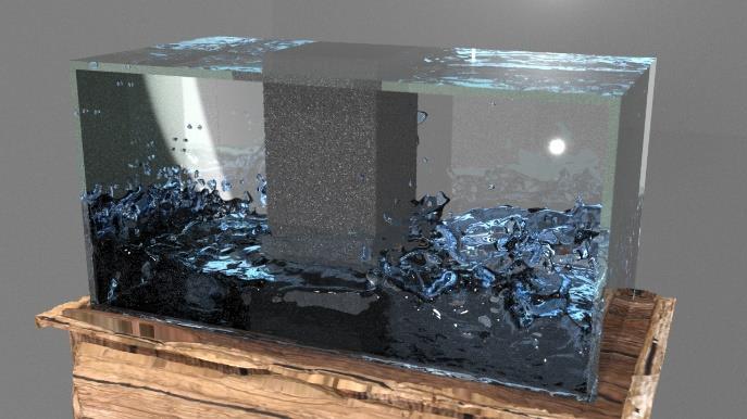 Rendered technical animation at simulation step 209
